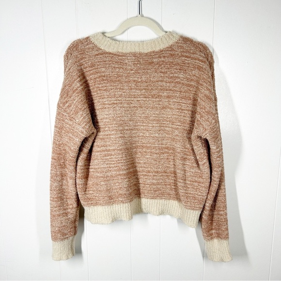 Thread & Supply Cozy Life Super Soft Pink Crewneck Sweater Medium - Picture 2 of 5